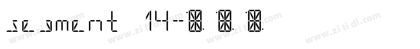 segment 14字体转换